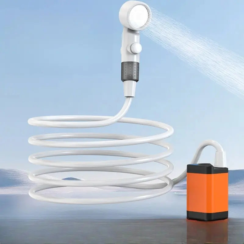 Portable Electric Handheld Shower – Outdoor Camping Shower Kit for Hiking, Pet Cleaning, Car Washing, Travel & Apartment Use