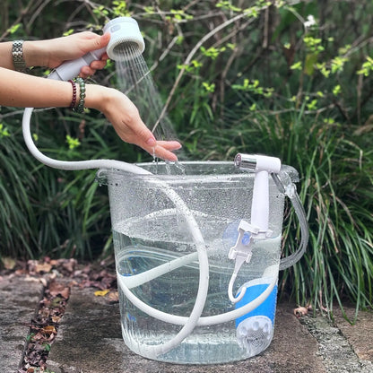 Portable Electric Handheld Shower – Outdoor Camping Shower Kit for Hiking, Pet Cleaning, Car Washing, Travel & Apartment Use