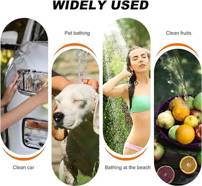 Portable Electric Handheld Shower – Outdoor Camping Shower Kit for Hiking, Pet Cleaning, Car Washing, Travel & Apartment Use